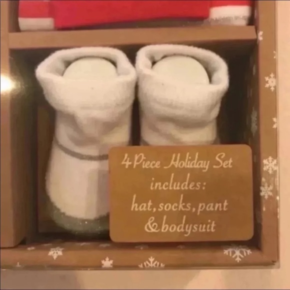 “Merry & Bright” 4 PC Baby Holiday Box Set, 0-6 Months - Picture 5 of 8